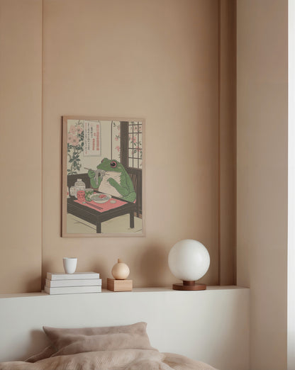 Ramen Frog Poster