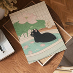 Mockup för Serene Black Cat – se hur affischen ser ut inramad på din vägg, Bozetto