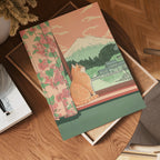 Väggmockup av Peaceful Fuji Window affisch på ljus vägg – Bozetto konsttryck – nr 4