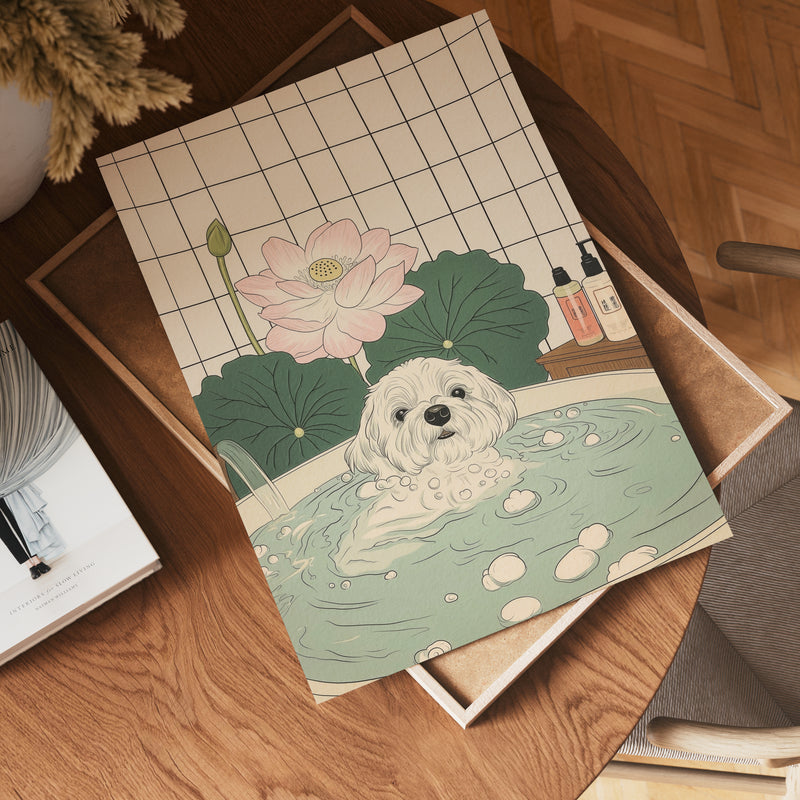 Peaceful Pup Moment Poster