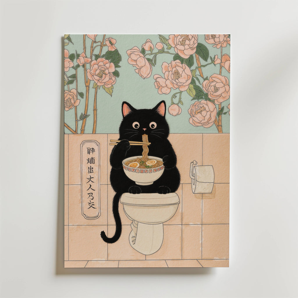 Bundle 2-pack Quiet Bathroom Duo visualiserad i interiör – postercollection hos Bozetto