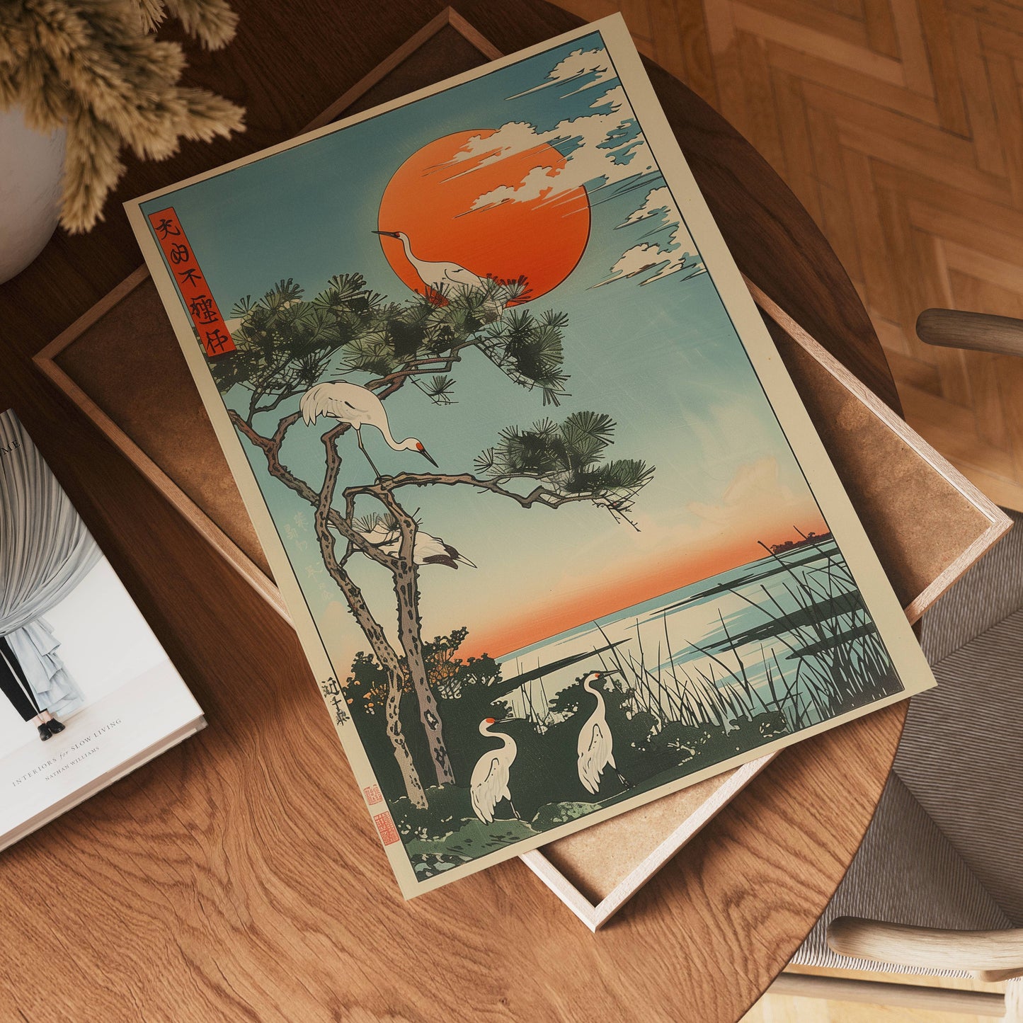 Japanese Crane Poster