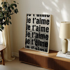 Je T'aime Paris Poster – i rum 1