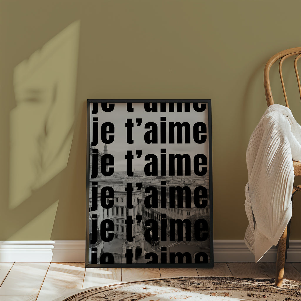 Je T'aime Paris Poster – i rum 2
