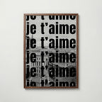 Je T'aime Paris Poster – valnötsram