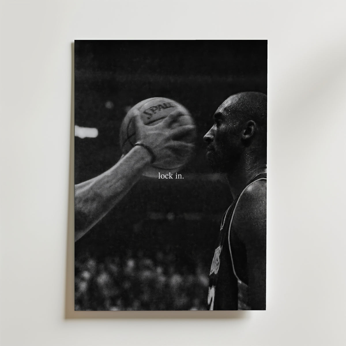 Kobe Bryant Lock In – stilfullt konsttryck från Bozetto, tryckt på matt finpapper