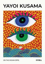 Yayoi Kusama On The Ocean poster visad rakt fram – Bozetto affisch i hög tryckkvalitet