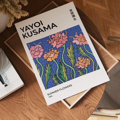 Yayoi Kusama Summer Flowers Poster