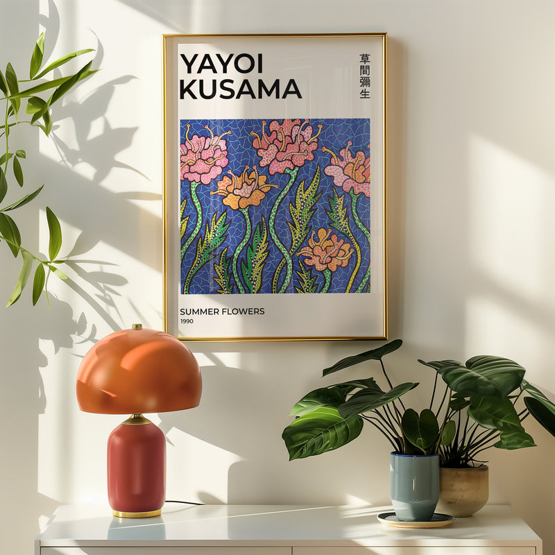 Yayoi Kusama Summer Flowers Poster