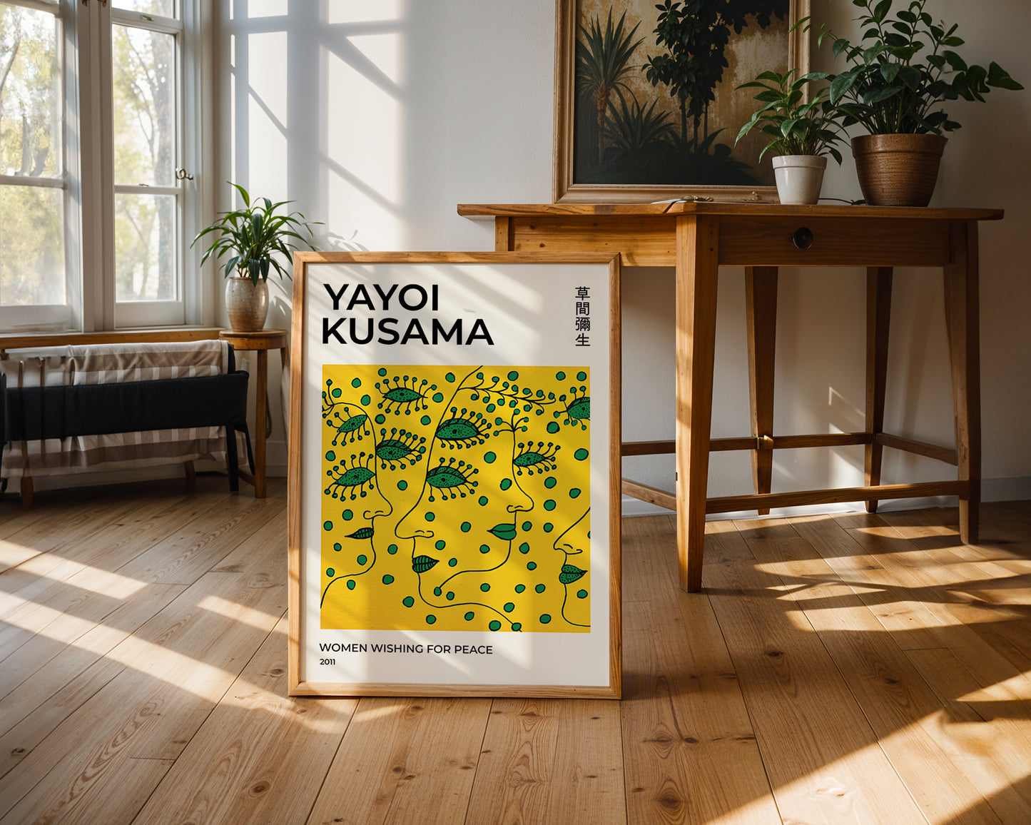 Yayoi Kusama Peace Faces Poster