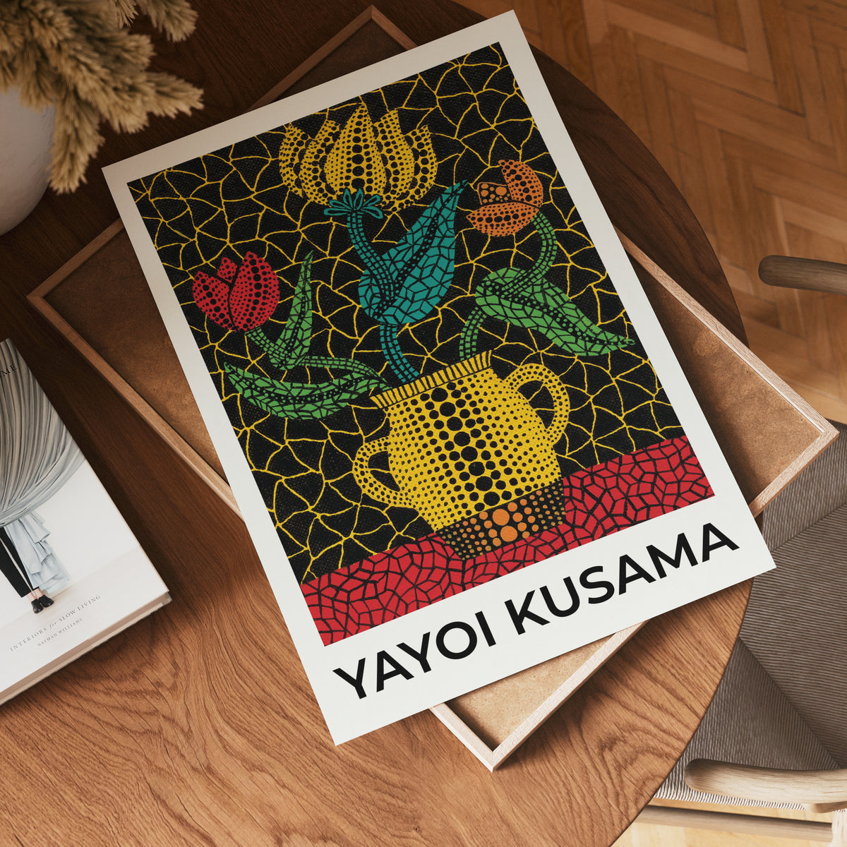 Yayoi Kusama Pattern Botanist – affisch med snyggt motiv, köp enkelt hos Bozetto i flera storlekar