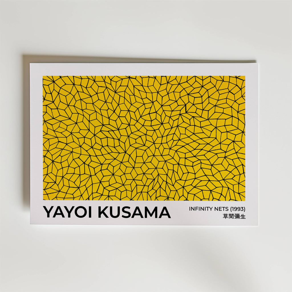 Yayoi Kusama – Infinity Nets – stilfullt konsttryck från Bozetto, tryckt på matt finpapper