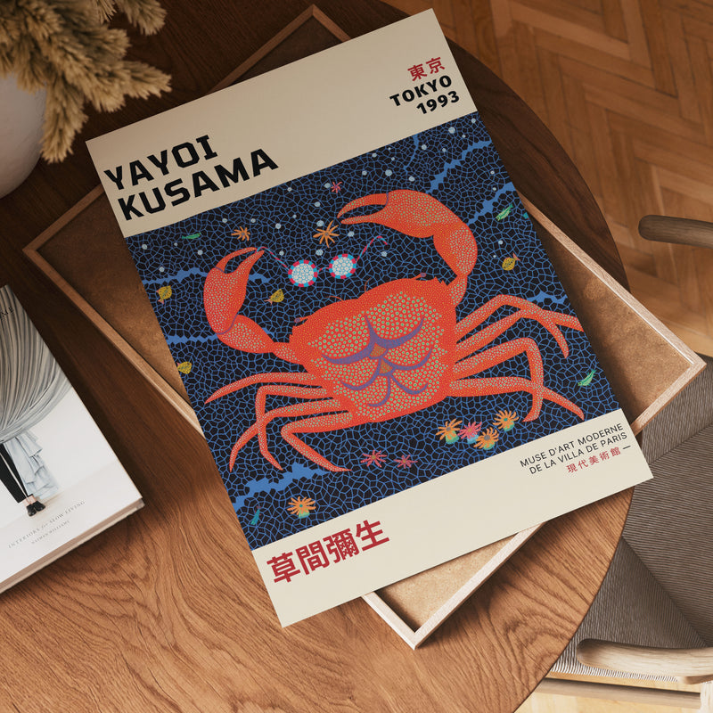 Yayoi Kusama Cosmic Crab Poster