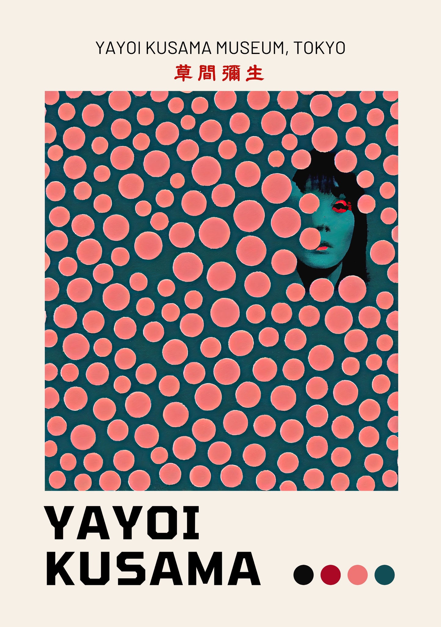 Yayoi Kusama Hidden Gaze Poster