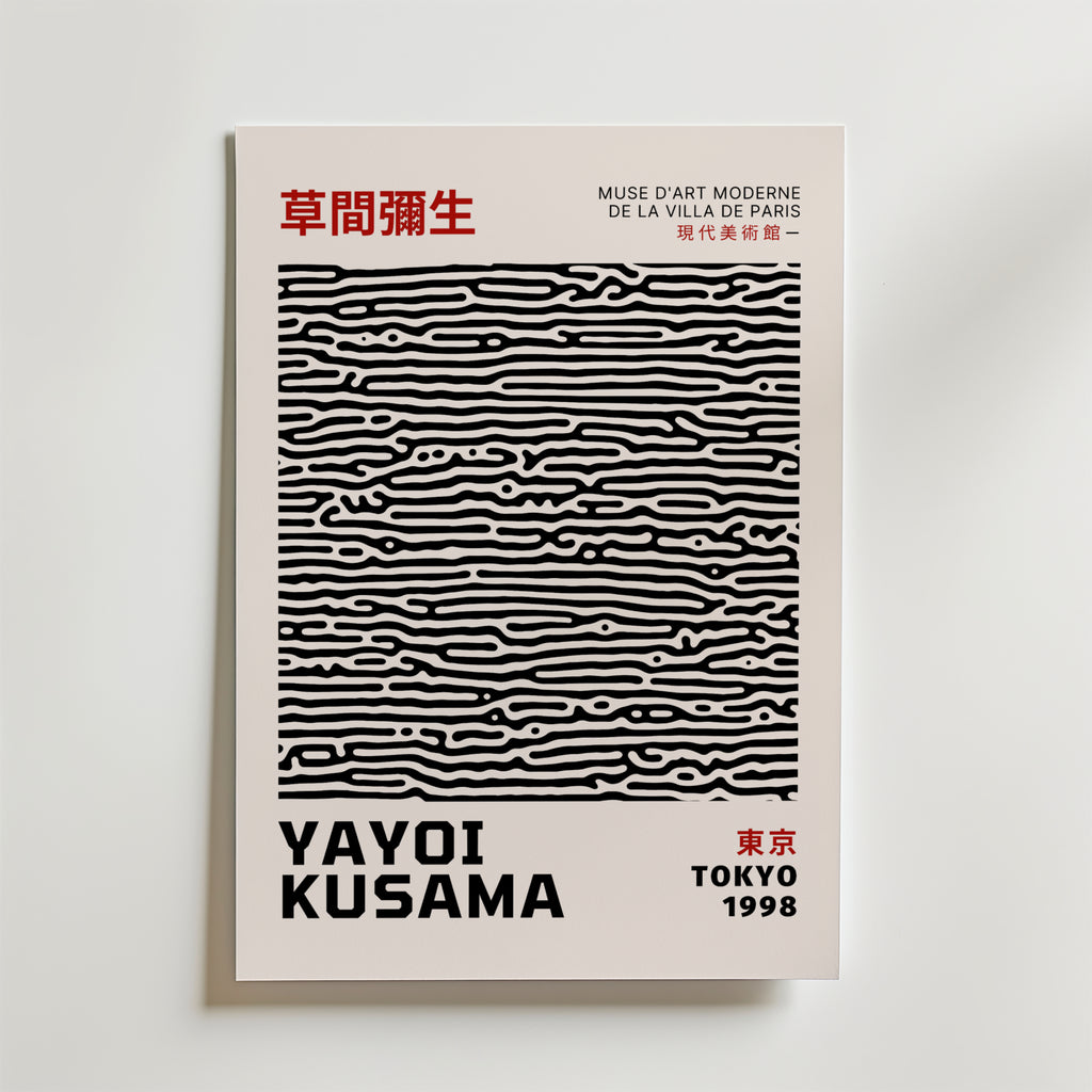 Bundle 2-pack Yayoi Kusama Abstract Vision – kuraterad postercollection som lyfter hemmet hos Bozetto