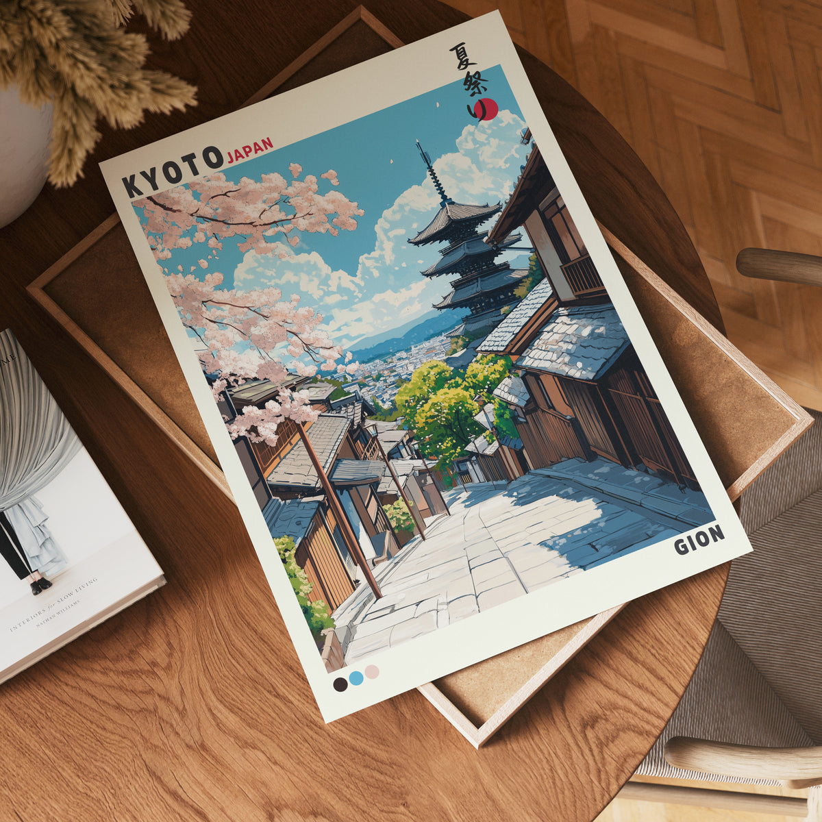 Kyoto Japan poster visad rakt fram – Bozetto affisch i hög tryckkvalitet i hög tryckkvalitet