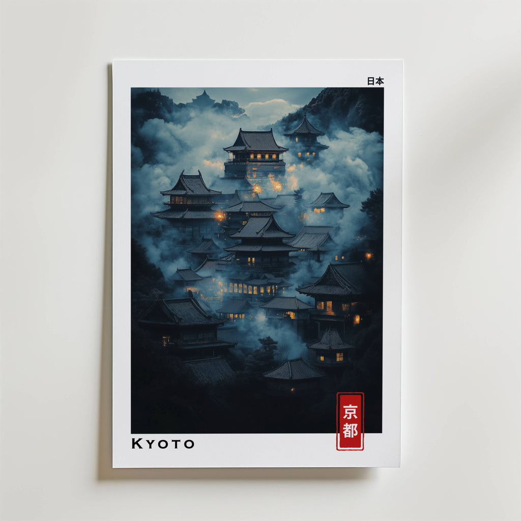 Kyoto Mystical – stilfullt konsttryck från Bozetto, tryckt på matt finpapper i hög tryckkvalitet