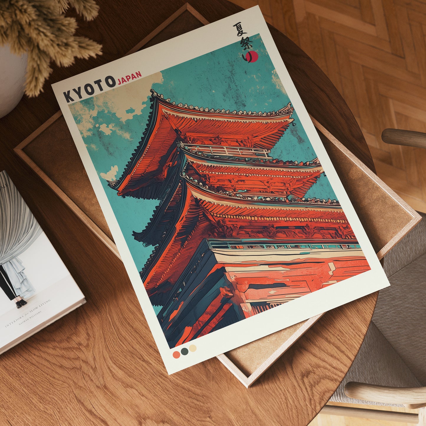 Kyoto Skyline Pagoda Poster