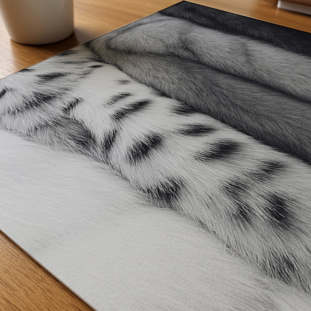 Soft Pelt Layers Poster – närbild på papper