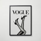 Legs In Lacquer Poster – svart ram