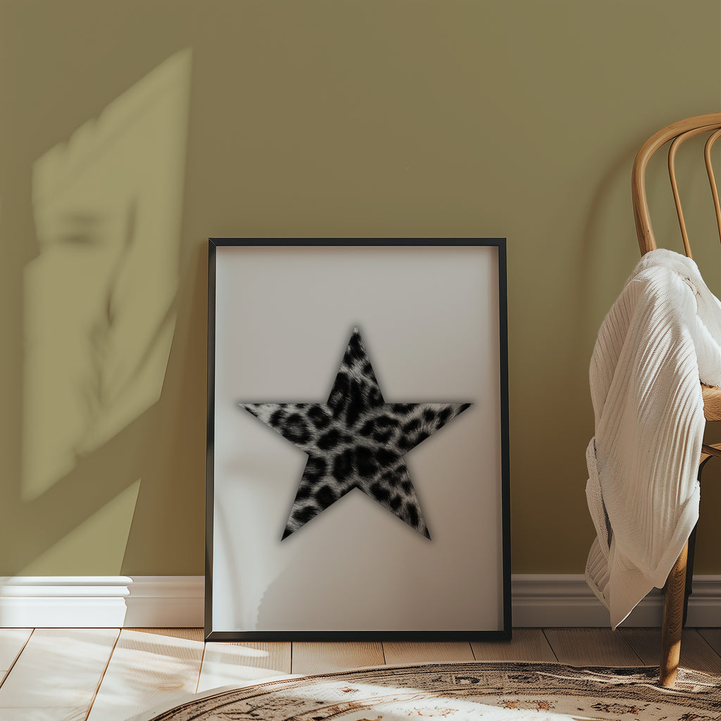 Leopard Star Cutout Poster – i rum 3