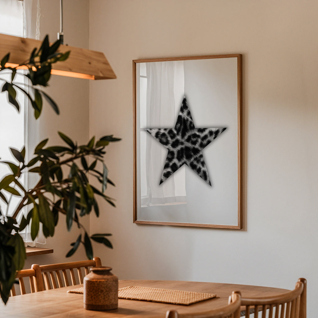 Leopard Star Cutout Poster – i rum 4