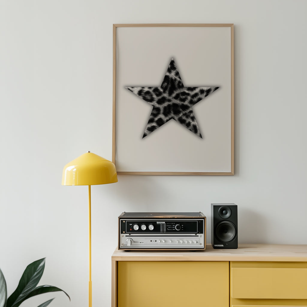 Leopard Star Cutout Poster – i rum 5