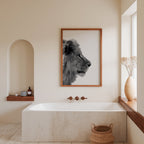Lion In Profile Poster – i rum 1