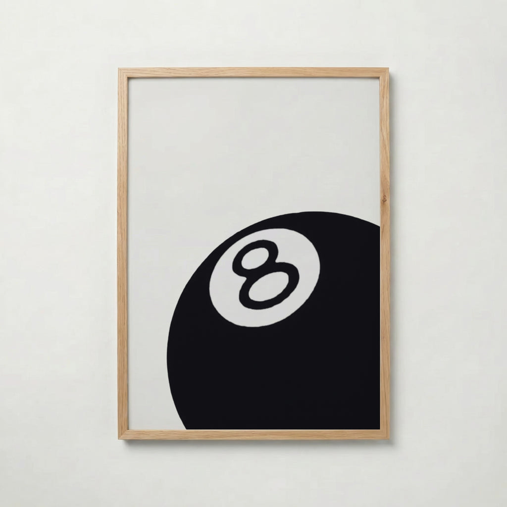 Black Eight Ball Poster – ekram