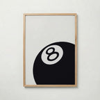 Black Eight Ball Poster – ekram