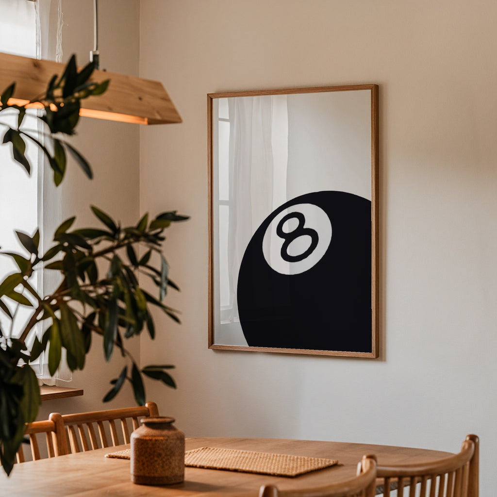 Black Eight Ball Poster – i rum 2