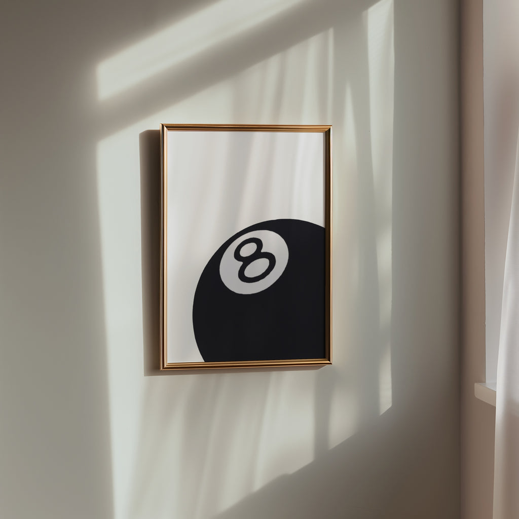Black Eight Ball Poster – i rum 4