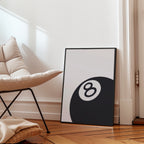 Black Eight Ball Poster – i rum 5