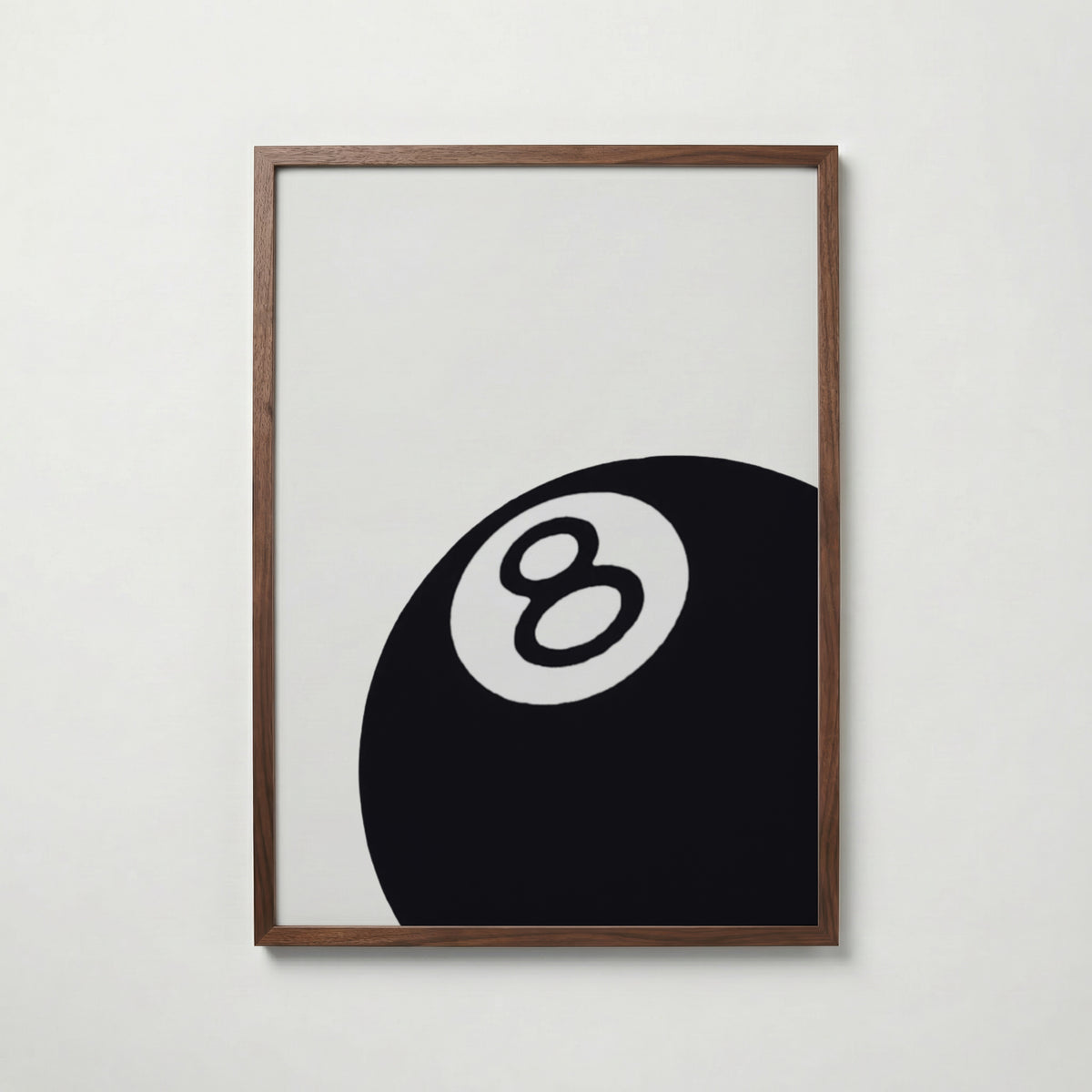 Black Eight Ball Poster – valnötsram