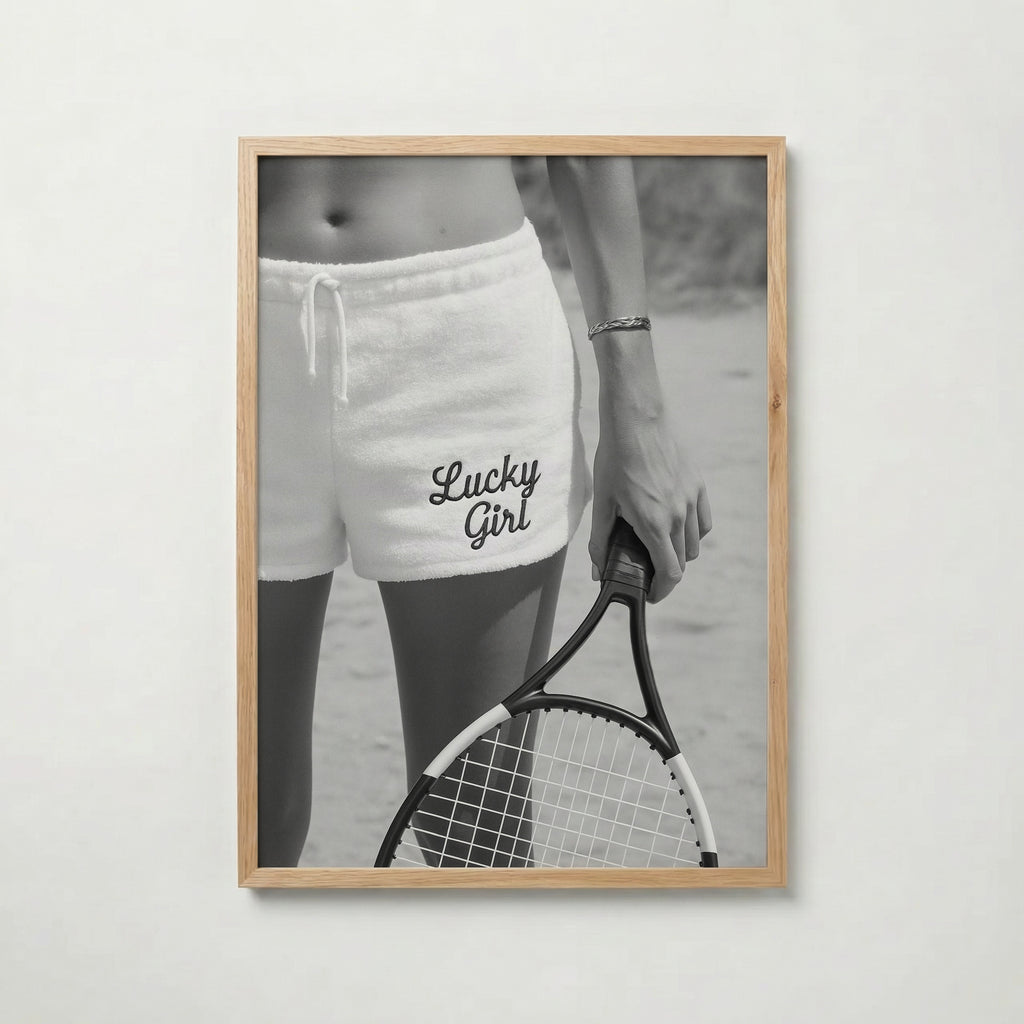 Lucky Girl Tennis Poster – ekram