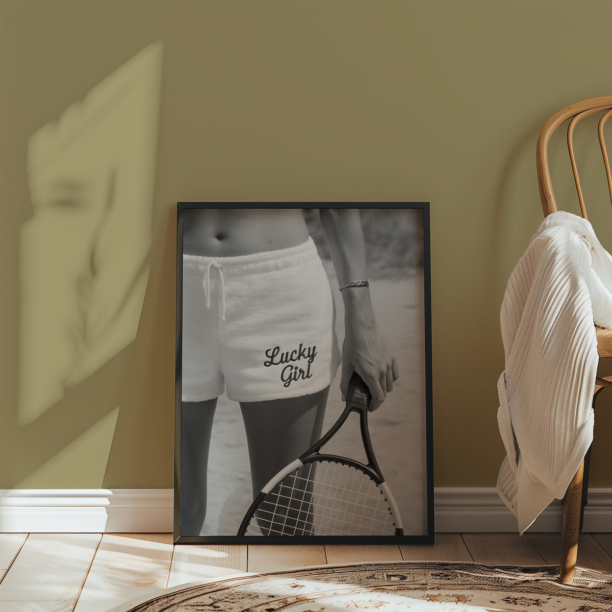 Lucky Girl Tennis Poster – i rum 5