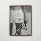 Lucky Girl Tennis Poster – valnötsram