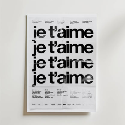 Je T’aime Poster