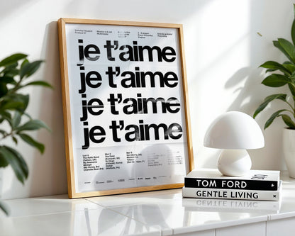 Je T’aime Poster
