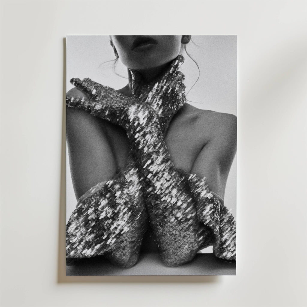Sequin Elegance – stilfullt konsttryck från Bozetto, tryckt på matt finpapper i hög tryckkvalitet