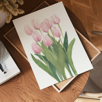 Pink Tulips Poster