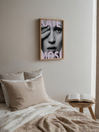 Mockup för Kate Moss – se hur affischen ser ut inramad på din vägg, Bozetto i hög tryckkvalitet