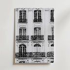 Parisian Balcony – stilfullt konsttryck från Bozetto, tryckt på matt finpapper i hög tryckkvalitet