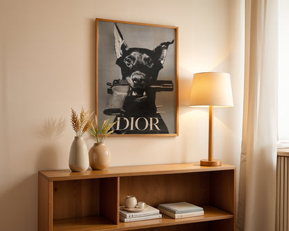 Dior Doberman Poster