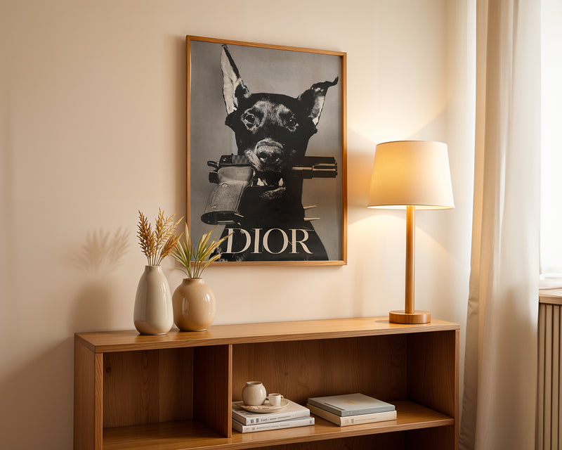 Dior Doberman Poster