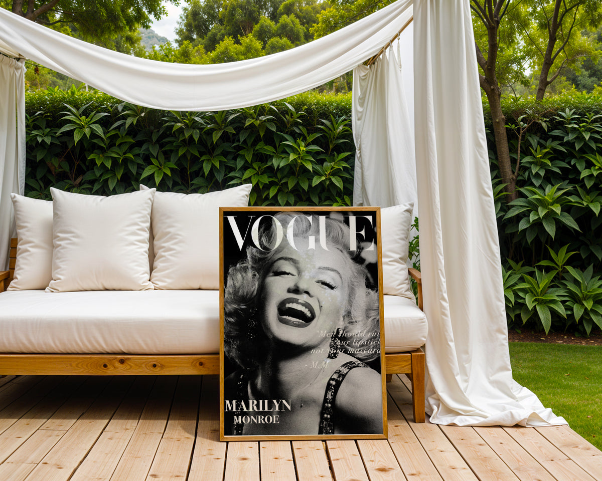 Mockup för Marilyn Vogue – se hur affischen ser ut inramad på din vägg, Bozetto i hög tryckkvalitet