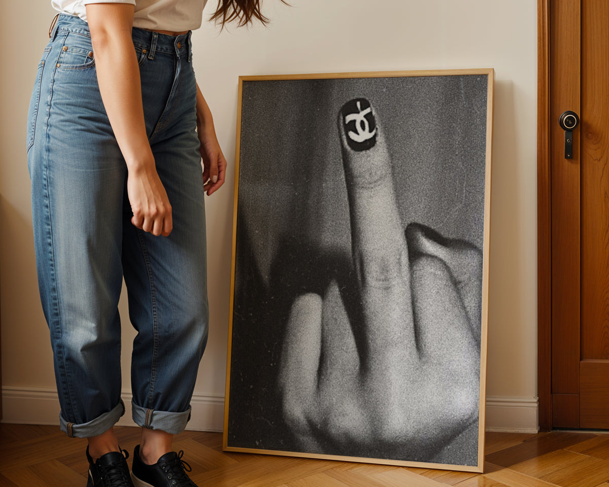Mockup för Rebel Chic – se hur affischen ser ut inramad på din vägg, Bozetto i hög tryckkvalitet
