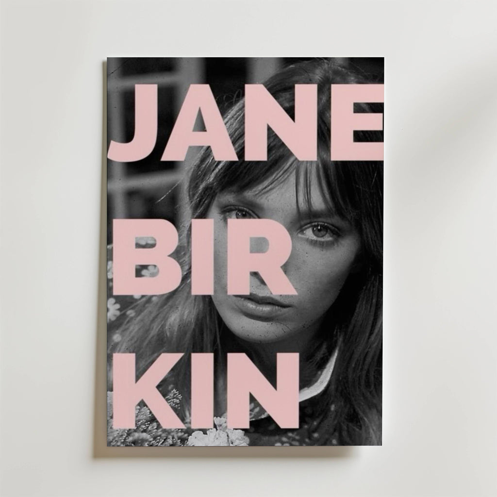 Jane Birkin Muse – stilfullt konsttryck från Bozetto, tryckt på matt finpapper i hög tryckkvalitet