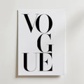Vogue Letters – stilfullt konsttryck från Bozetto, tryckt på matt finpapper i hög tryckkvalitet