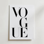 Vogue Letters – stilfullt konsttryck från Bozetto, tryckt på matt finpapper i hög tryckkvalitet